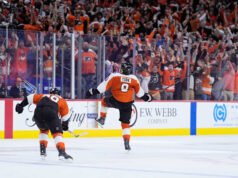 ខេមធ្វើ! The Flyers ឡើងខ្ពស់កប់ពពក បន្ទាប់ពី York រកបានអ្នកឈ្នះ OT បោះដំបងចូលកន្លែងឈរ ហើយវាយ Pens