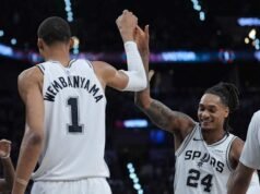 ទ្វេរដងរបស់ Wembanyama ជំរុញឱ្យ Spurs ឆ្លងផុត Trail Blazers និងឈានទៅវគ្គពាក់កណ្តាលផ្តាច់ព្រ័ត្រ Western Conference