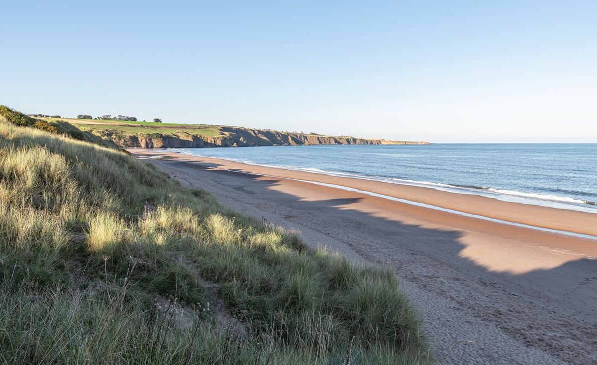 ឆ្នេរ Lunan Bay, Angus, ស្កុតឡែន