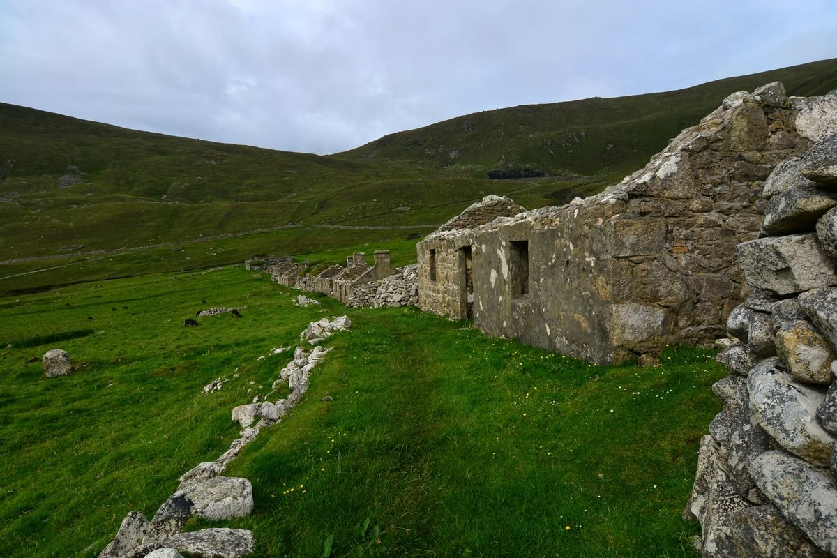 នៅលើ Hirta, St Kilda Archipelago