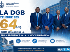 DGB កំពុងប្រារព្ធខួបលើកទី 64 របស់ខ្លួនក្រោមផ្ទាំងបដានៃតម្លាភាព និងទំនើបកម្ម។ ព័ត៌មានចុងក្រោយពីប្រទេសហៃទី៖ នយោបាយ សន្តិសុខ សេដ្ឋកិច្ច វប្បធម៌។