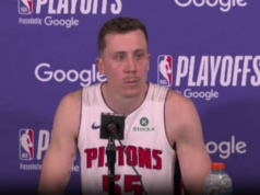 អតីតតារាបាល់បោះនៅរដ្ឋ Michigan លោក Duncan Robinson មើលជាមុនហ្គេម 7 នៃ Detroit Pistons-Magic