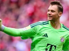 អាឡឺម៉ង់ជាមួយ Manuel Neuer និងកីឡាករវ័យក្មេងរបស់ Bayern Lennart Karl