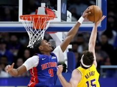 Ausar Thompson នៃក្រុម Detroit Pistons ត្រូវបានគេដាក់ឈ្មោះថា First-Team All-Defense ដែលជាកីឡាករដំបូងគេដែលទទួលបានកិត្តិយសចាប់តាំងពី Ben Wallace
