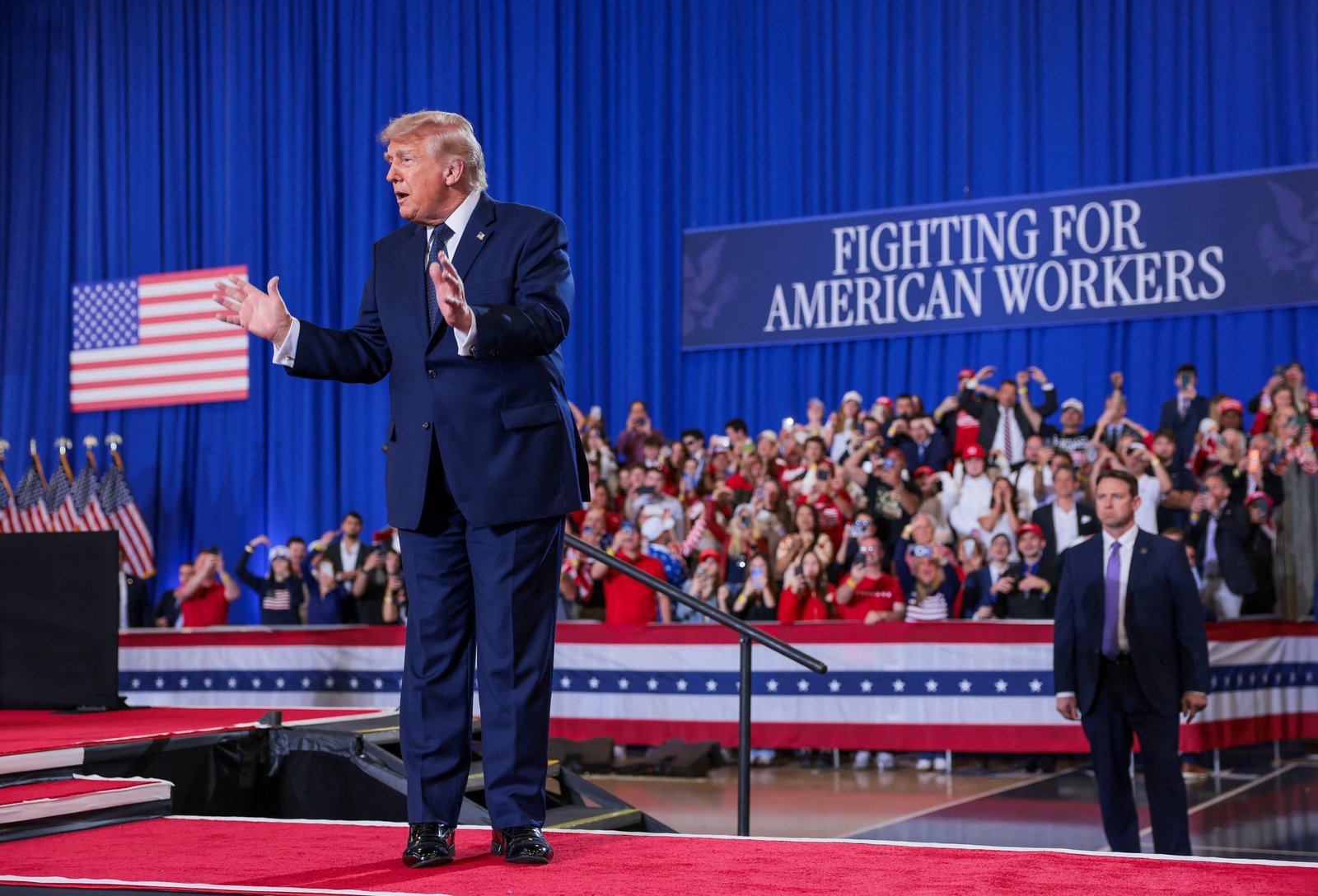លោក Trump បានបង្ហាញពីការប្រមាថដែលគាត់ស្អប់បំផុតនៅពេលនិយាយទៅកាន់អ្នកគាំទ្រនៅឯការជួបជុំនៅឯមហាវិទ្យាល័យសហគមន៍ Rockland ក្នុងទីក្រុង Suffern ទីក្រុងញូវយ៉កកាលពីថ្ងៃសុក្រ។