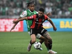 OGC Nice ស្មើជាមួយ Saint-Étienne ក្នុងជើងទីមួយនៃវគ្គ Play-off និងបន្តនៅ Ligue 1