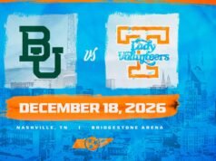 “Lady Vols ប្រឈមមុខនឹង Baylor នៅក្នុង Music City” ។