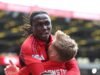 Emmanuel Gyamfi បានផ្តល់ឱសានវាទដល់ Aberdeen របស់ Stephen Robinson ខណៈដែលផែនការផ្ទេរកំពុងដំណើរការ