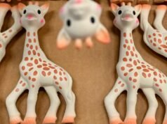 Sophie the Giraffe French… ឬចិន? ក្រុមហ៊ុនផលិតបានធ្វើការវាយឆ្មក់