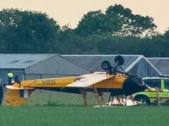 ធ្លាក់យន្តហោះនៅ Dunkeswell Aerodrome នៅពេលយន្តហោះធ្លាក់