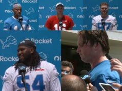 Goff, St. Brown, Hutchinson និង McNeill នៃក្រុម Detroit Lions ត្រូវបានលើកទឹកចិត្តដោយការខកខានការប្រកួតជម្រុះ និងស្រេកឃ្លានសម្រាប់ការផ្សព្វផ្សាយ