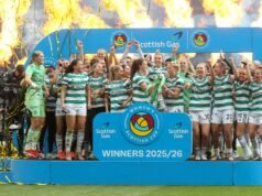 ក្រុម Celtic Women បានផ្តួលអ្នកគាំទ្រ Rangers ក្នុងវគ្គផ្តាច់ព្រ័ត្រ Scottish Cup ខណៈដែល Leanne Crighton ធ្វើឱ្យអ្នកលេងស៊ូទ្រាំនឹងបញ្ហា Hampden