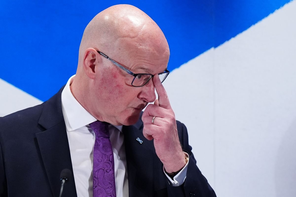 John Swinney ឆ្លើយ​សំណួរ​របស់​អ្នក​យក​ព័ត៌មាន​បន្ទាប់​ពី​ការ​ចូល​ខ្លួន​នៅ​តុលាការ​របស់ Peter Murrell