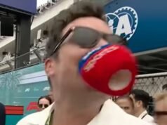 Jimmy Fallon ផ្ញើសារទៅកាន់ Martin Brundle នៅលើទូរទស្សន៍ផ្ទាល់បន្ទាប់ពី Miami GP | F1 | កីឡា