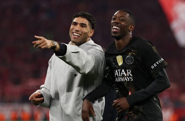 Achraf Hakimi និង Ousmane Dembele Achraf Hakimi និង Ousmane Dembele