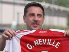 Gary Neville ចំអកដោយម្ចាស់ Arsenal ខណៈរូបតំណាង Man Utd បញ្ចប់ក្នុងស្ថានភាពឆ្គង | បាល់ទាត់ | កីឡា