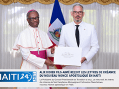 Alix Didier Fils-Aimé ទទួលបានលិខិតសម្គាល់របស់ Apostolic Nuncio ថ្មីទៅកាន់ប្រទេសហៃទី។ ព័ត៌មានចុងក្រោយពីប្រទេសហៃទី៖ នយោបាយ សន្តិសុខ សេដ្ឋកិច្ច វប្បធម៌។