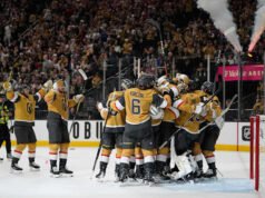 ក្រុម Golden Knights ឈ្នះដោយការស៊ុតបាល់បញ្ចូលទី ការការពារ និងការស៊ុតបញ្ចូលទី