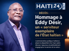 ការស្លាប់៖ សូមគោរពដល់ Eddy Désir ដែលជា “អ្នកបំរើគំរូនៃរដ្ឋហៃទី” ព័ត៌មានចុងក្រោយពីប្រទេសហៃទី៖ នយោបាយ សន្តិសុខ សេដ្ឋកិច្ច វប្បធម៌។
