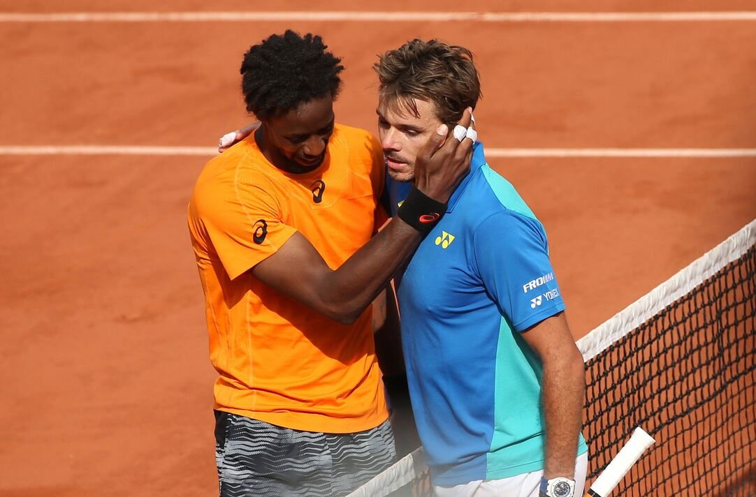 Gael Monfils Stan Wawrinka 2017 French Open – Day Nine