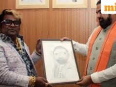 គំនូរព្រាងបញ្ឈររបស់ Bihar CM Samrat Choudhary ផ្តល់អំណោយដោយអ្នកសាងសង់ Patna ធ្វើឱ្យមានកម្មវិធី Meme-fest អនឡាញ៖ ‘Majnu bhai bhi fail hai’