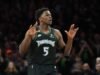 Edwards ដឹកនាំ Timberwolves ឆ្លងផុត Spurs 114-109 ដល់វគ្គបន្តបន្ទាប់ពីការបិទ Wembanyama