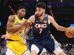 Holmgren និង Gilgeous-Alexander រកបាន 22 ពិន្ទុ ខណៈដែល Thunder បានផ្តួលក្រុម Lakers ដើម្បីនាំមុខ 2-0 ក្នុងវគ្គពាក់កណ្តាលផ្តាច់ព្រ័ត្រខាងលិច។