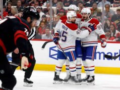 ក្រុម Canadiens នាំមុខមុនជាមួយនឹងជ័យជម្នះ 6-2 លើព្យុះ Hurricane ដើម្បីបើកវគ្គផ្តាច់ព្រ័ត្រ Eastern Conference