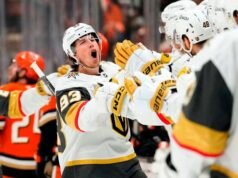 Marner និង Dorofeyev ដឹកនាំក្រុម Golden Knights យកឈ្នះក្រុម Ducks 5-1 ក្នុងការសម្រេចចិត្តហ្គេមទី 6 ដើម្បីឈានដល់វគ្គផ្តាច់ព្រ័ត្រនៃសន្និសីទ