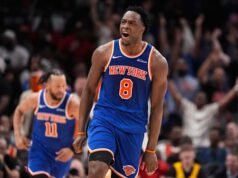 OG Anunoby របស់ Knicks ចេញសម្រាប់ហ្គេម 3 ទល់នឹង 76ers ដែលមានរបួសសរសៃពួរ ហើយត្រូវបានចុះបញ្ជីជារៀងរាល់ថ្ងៃ