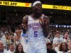 The Thunder បានយកឈ្នះ Spurs 127-114 ក្នុងហ្គេមទី 5 ហើយជាជ័យជម្នះមួយនៅឆ្ងាយពីការវិលត្រឡប់ទៅកាន់វគ្គផ្តាច់ព្រ័ត្រ NBA