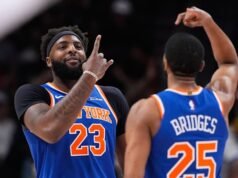 ក្រុម Knicks បានយកឈ្នះក្រុម Hawks ក្នុងកំណត់ត្រាឈ្នះ 140-89 ក្នុងហ្គេម 6 ដើម្បីបញ្ចប់រដូវកាលនៅ Atlanta