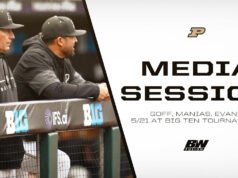 Goff, Manias, Evans Postgame Media នៅ Big Ten Tournament – Purdue Boilermakers