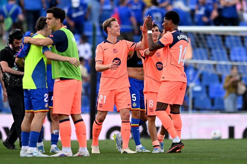 Frenkie de Jong និង Marcus Rashford មកពីក្លឹប FC Barcelona