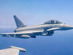 យន្តហោះចម្បាំង Eurofighter Typhoon របស់កងទ័ពអាកាសមានសមត្ថភាពបាញ់កាំជ្រួចដឹកនាំប្រឆាំងនឹងយន្តហោះគ្មានមនុស្សបើក។