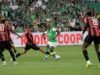 បាល់ទាត់។ L1/L2 playoffs: Saint-Etienne និង Nice ត្រលប់មកវិញបន្ទាប់ពីជើងទីមួយ
