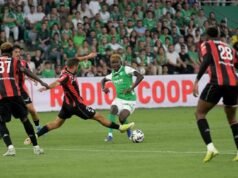 បាល់ទាត់។ L1/L2 playoffs: Saint-Etienne និង Nice ត្រលប់មកវិញបន្ទាប់ពីជើងទីមួយ