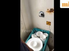 FSSAI អំពាវនាវដល់ IRCTC ជុំវិញវីដេអូដ៏គួរឱ្យភ្ញាក់ផ្អើលនៃប្រដាប់ប្រដាដែលត្រូវលាងសម្អាតក្នុងបង្គន់រថភ្លើង