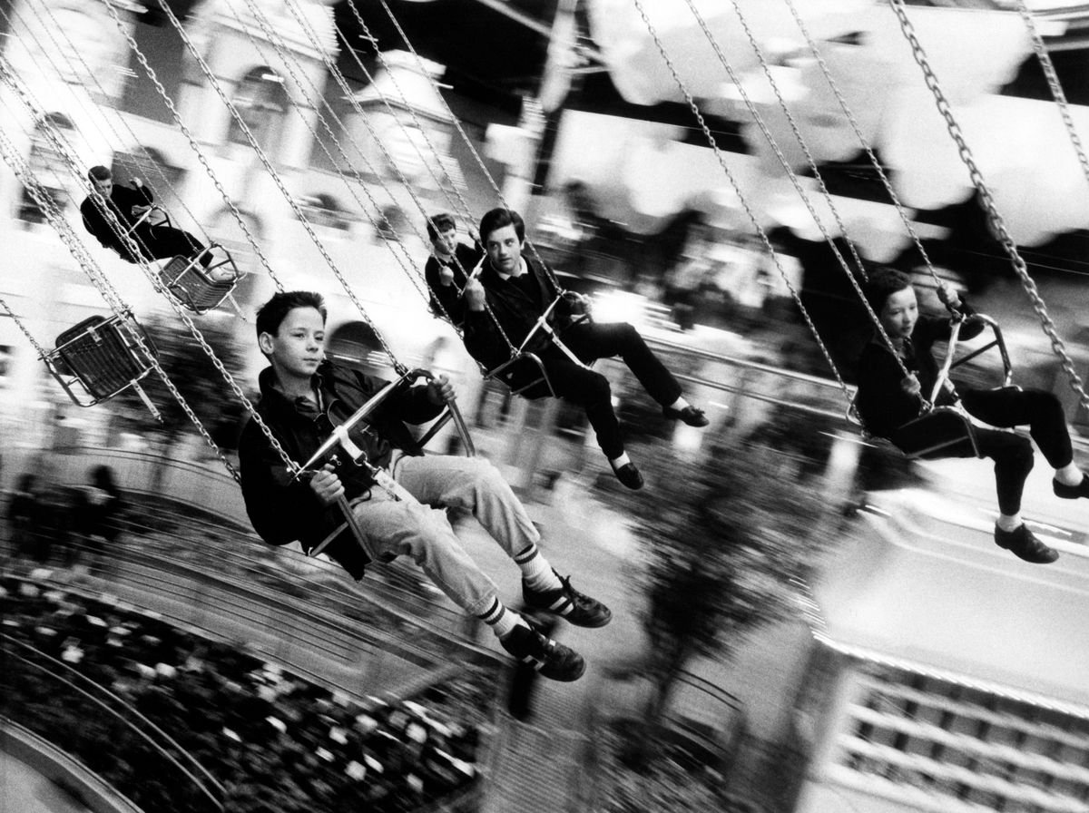 កៅអី Whirly ជិះនៅ Metroland, Metrocentre ថ្ងៃទី 22 ខែកុម្ភៈ ឆ្នាំ 1988