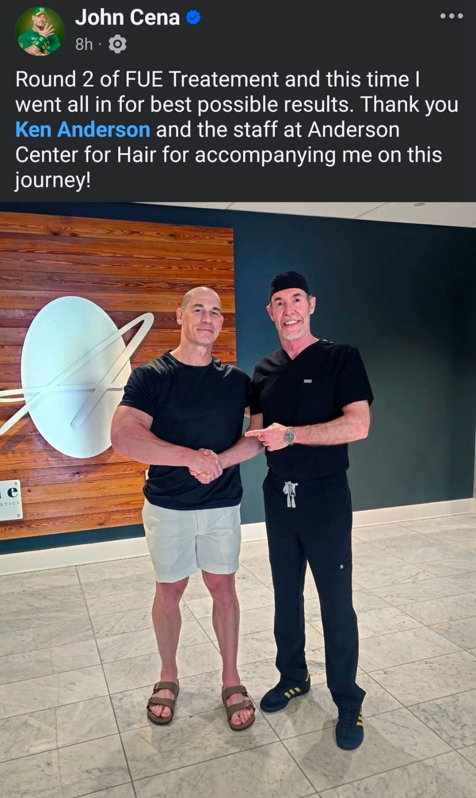 John Cena បង្ហាញ​រូបរាង​ថ្មី​យ៉ាង​ខ្លាំង​មុន​ការ​ប្តូរ​សក់​លើក​ទី​ពីរ