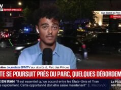 ហូរហៀរខ្លះនៅច្រកចេញ Parc des Princes