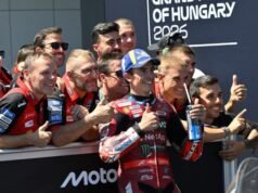 Marc Marquez ហោះពីលើការប្រណាំងរត់ប្រណាំងនៃកម្មវិធី Hungarian Grand Prix