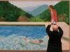 David Hockney មិនត្រឹមតែគូររូបអាងហែលទឹកប៉ុណ្ណោះទេ គាត់ក៏បានលាបពណ៌មិត្តរបស់គាត់ផងដែរ (និងតាមរបៀបរបស់គាត់)