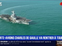 នាវាផ្ទុកយន្តហោះ Charles de Gaulle ត្រឡប់ទៅទីក្រុង Toulon ហើយត្រូវបានជំនួសដោយនាវាផ្ទុកឧទ្ធម្ភាគចក្រ Mistral ។