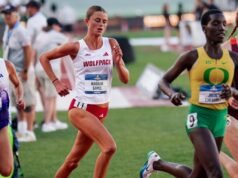 Gapes ត្រូវបានដឹកនាំទៅកាន់ Portland Track Festival បន្ទាប់ពីរដូវកាលជើងឯក NCAA