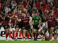 ជាការបង្ហាញមួយ Stade Toulousain លេងទល់នឹង Racing ហើយមានលក្ខណៈសម្បត្តិគ្រប់គ្រាន់សម្រាប់វគ្គផ្តាច់ព្រ័ត្រ