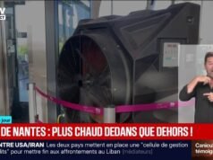 ស្ថានីយ៍រថភ្លើង Nantes ប្រែទៅជាឡដុតក្នុងអាកាសធាតុក្តៅ