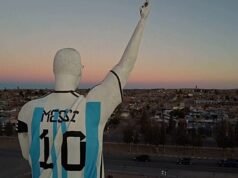 រូបសំណាក Messi យក្ស គោរពវីរៈបុរសបាល់ទាត់ពិភពលោក អាហ្សង់ទីន
