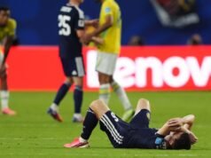 Kieran Tierney ទទួលបន្ទុកតែលើវគ្គសិក្សាស្កុតឡេនដែលនៅតែមាននៅពេលដែលការដួលរលំដ៏ឃោរឃៅបានវាយប្រហារប្រេស៊ីលយ៉ាងធ្ងន់ធ្ងរ