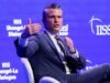 Hegseth និយាយថាអឺរ៉ុបកំពុងប្រឈមមុខនឹង “ការឈ្លានពាន” នៃ “មនោគមវិជ្ជាដ៏គ្រោះថ្នាក់” នៅពេលនិយាយនៅឯព្រឹត្តិការណ៍ D-Day